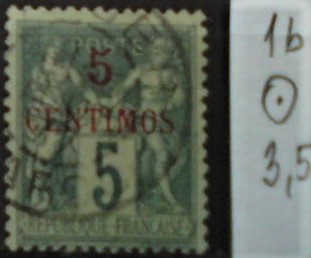 Francúzska pošta v Maroku 1 b