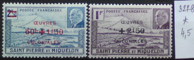 Saint Pierre a Miguelon 327-8 *