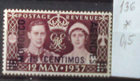 Britská pošta v Maroku 136 *