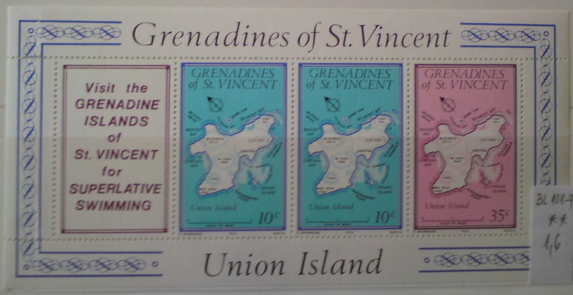 Svätovincenské Grenadiny BL 108-9 **