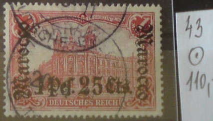 Nemecká pošta v Maroku 43
