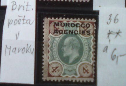 Britská pošta v Maroku 36 **