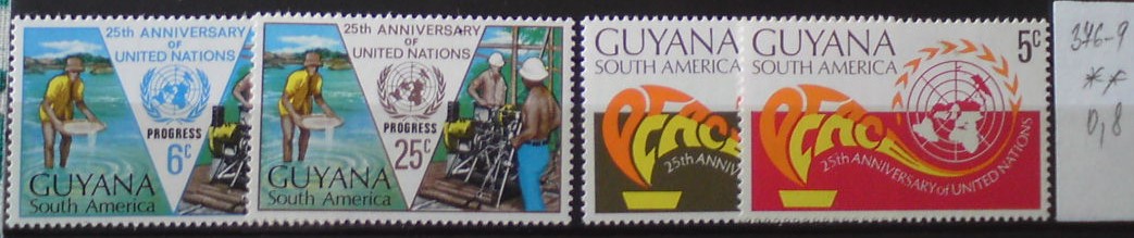 Britská Guyana 376-9 **