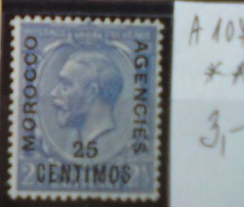 Britská pošta v Maroku 107 A **