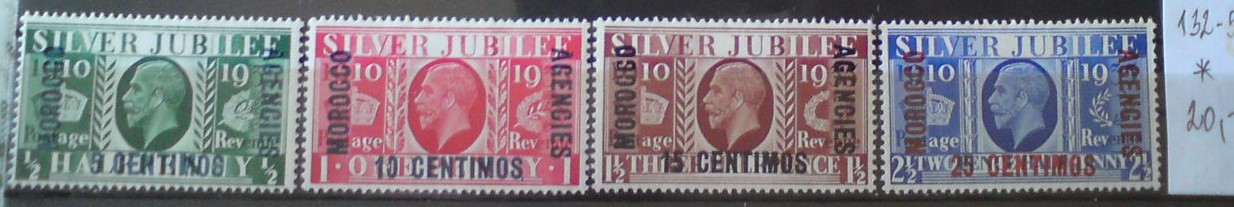 Britská pošta v Maroku 132-5 C *