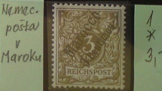 Nemecká pošta v Maroku 1 *